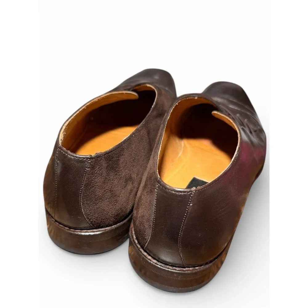 Avventura Men's Brown Slip-On Dress Shoes‎ with Casual Strap Sz 10 Made in Spain